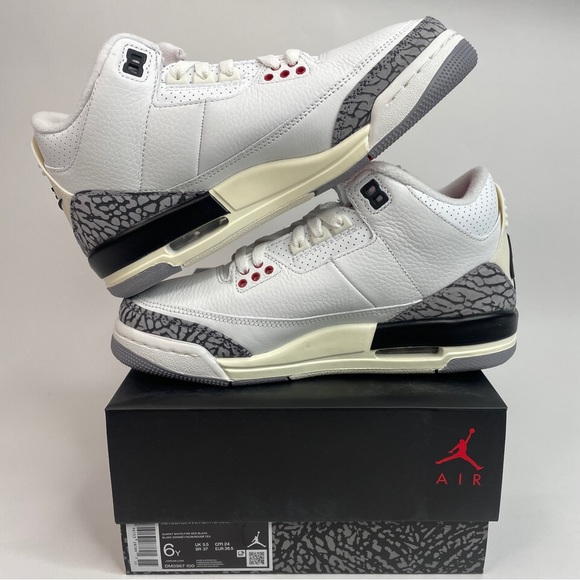 Nike Air Jordan 3 Retro GS Reimagined “White Cement” 2023 - Picture 3 of 4